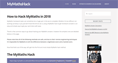 Desktop Screenshot of mymathshack.com